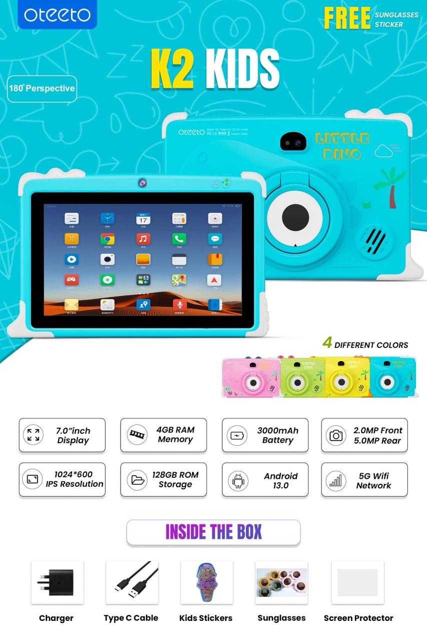 Oteeto Tab K2 Kids Tablet
