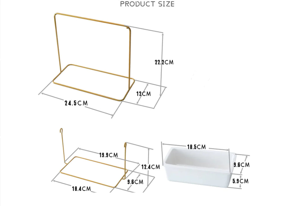 Sleek Nordic Iron Planter Swing Set
