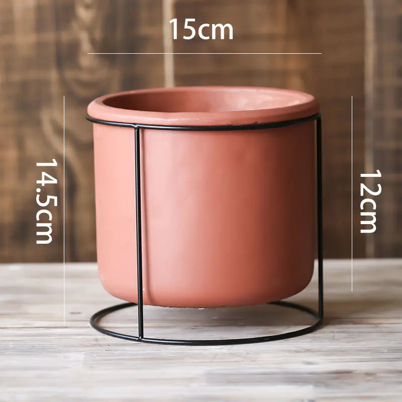 Elegant Iron Succulent Holder