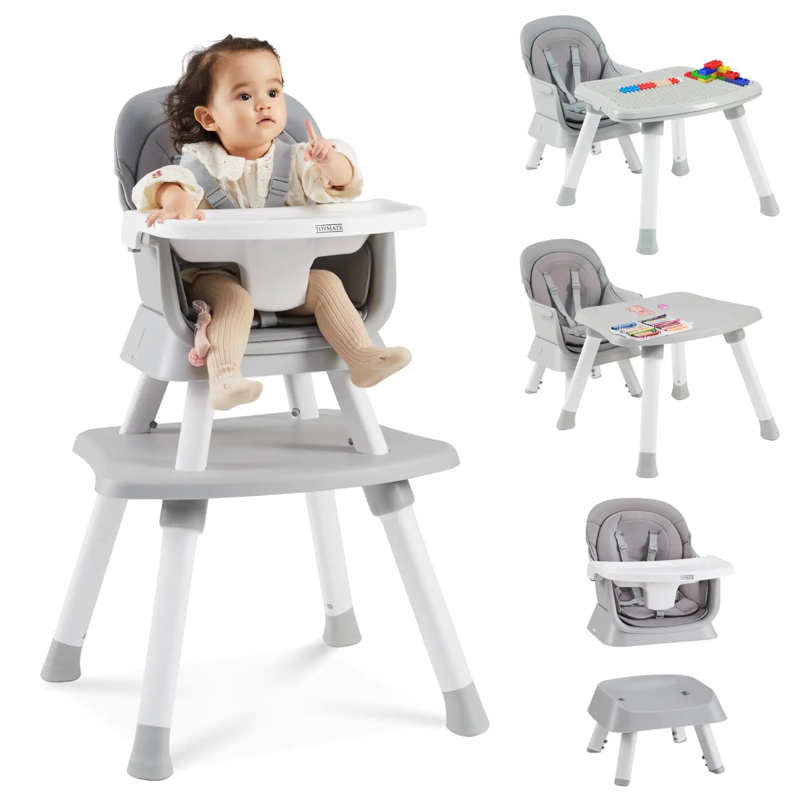 8-in-1 Transformable Baby High Chair