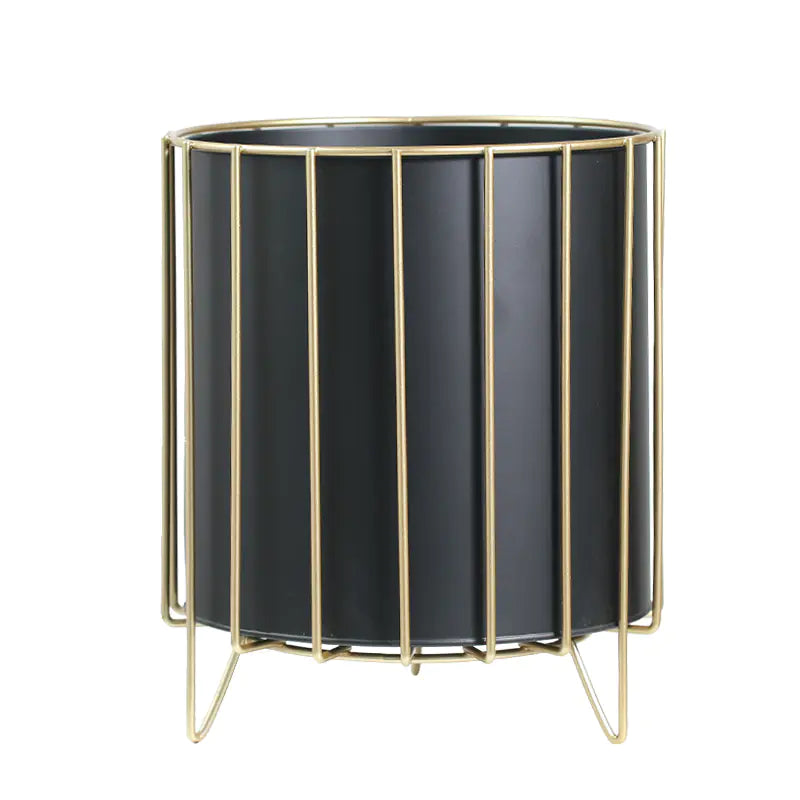 Scandinavian Iron Pot with Gold Accent (Large)