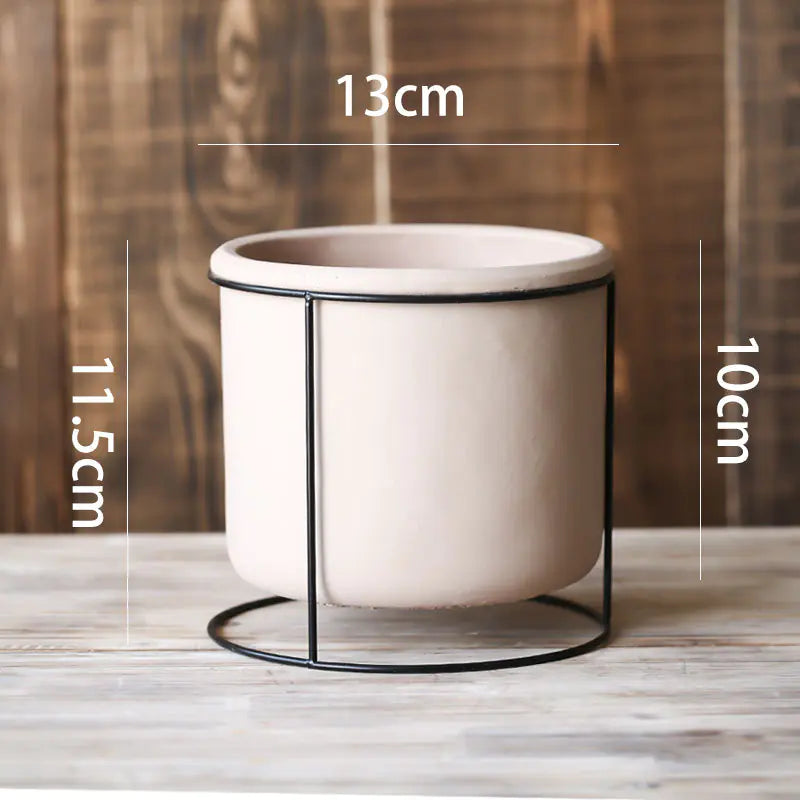 Elegant Iron Succulent Holder