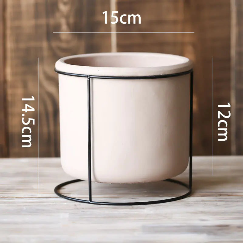 Elegant Iron Succulent Holder
